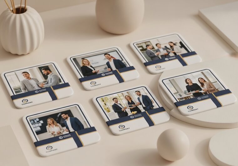 Fotomagnete mit Business-Eventfotos – Werbeträger für Messen und Firmenevents
