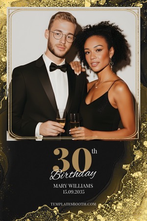 Black Gold Party Layout